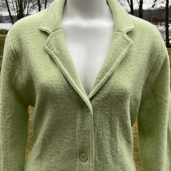 Tribeca Studio VTG long wool sweater jacket M - Picture 2 of 9